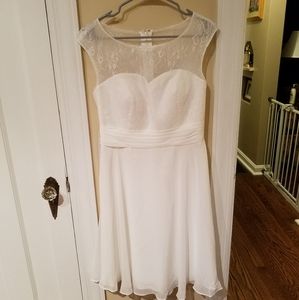 NWT Azazie Ivory Missy Short Dress